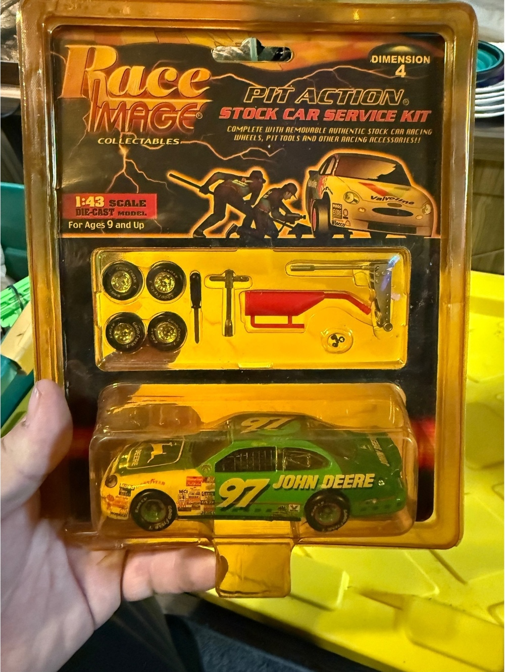 Race Image 1:43 Scale Pit Action Stock Car Service Diecast Model Car